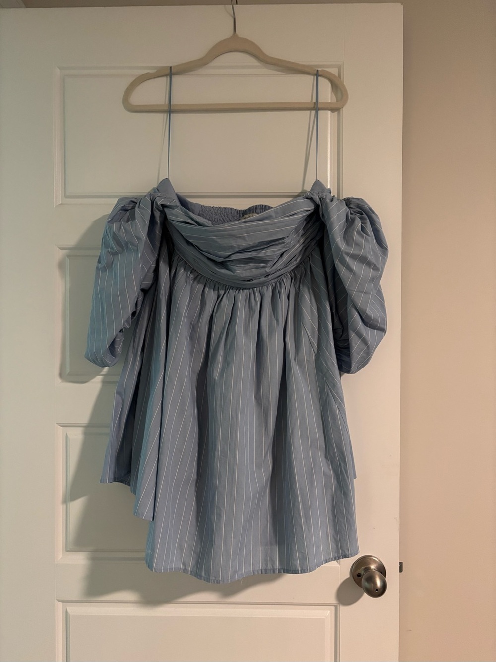 Abercrombie and Fitch Emerson Poplin Puff sleeve dress